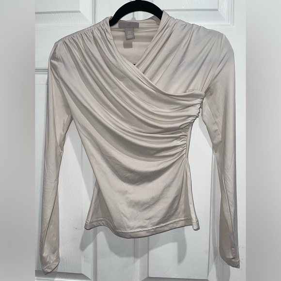 H&M Tops - H&M Cream Drape Blouse